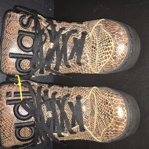 Jeremy Scott Snake Print Sneakers